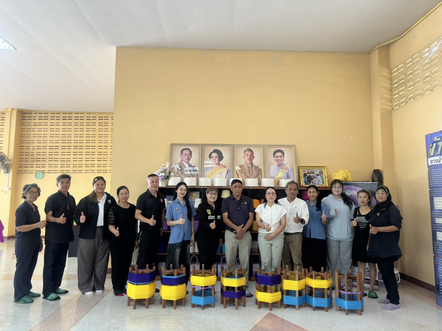 สทร. ร่วมหารือแนวทางการพัฒนาวิสาหกิจชุมชน ผ้าตากะหมุก มาบตาพุด 